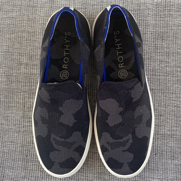 Rothy's Slip On Sneakers - Grey Camo size 7.5 - Picture 2 of 8